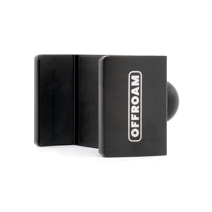 Image of Offroam Universal Phone Holder. Offroam premium all metal phone mounts install easily without drilling or glue. Perfect placement without blocking screens, driver view, or air flow.