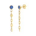 Opal Solitaire Sequin Earrings