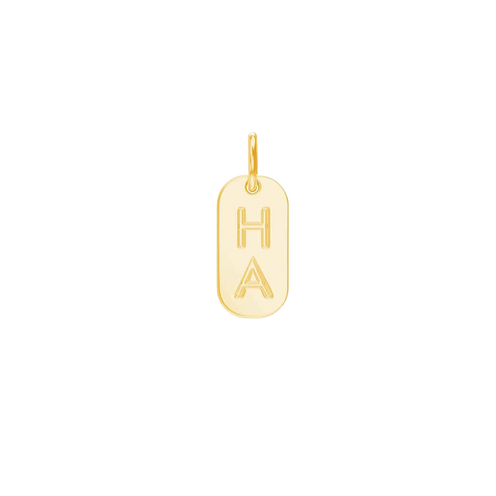 Oval Mini ID Charm