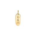 Oval Starset Diamond Initial Charm