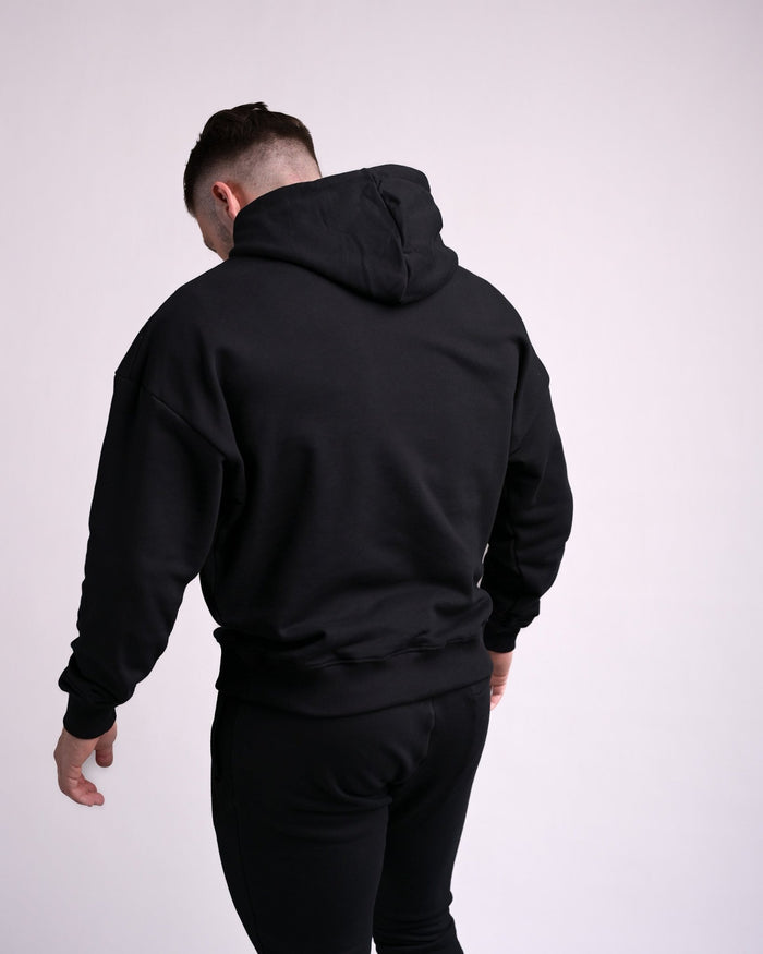 Oversize Hoodie (Black/Black) - Athletic Aesthetics