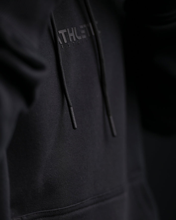 Oversize Hoodie (Black/Black) - Athletic Aesthetics