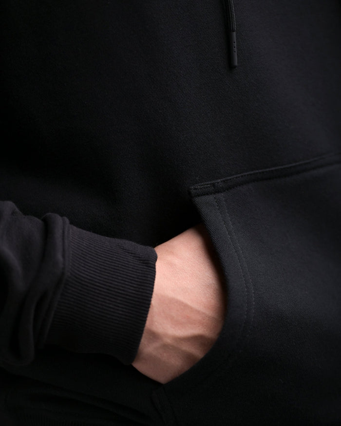 Oversize Hoodie (Black/Black) - Athletic Aesthetics