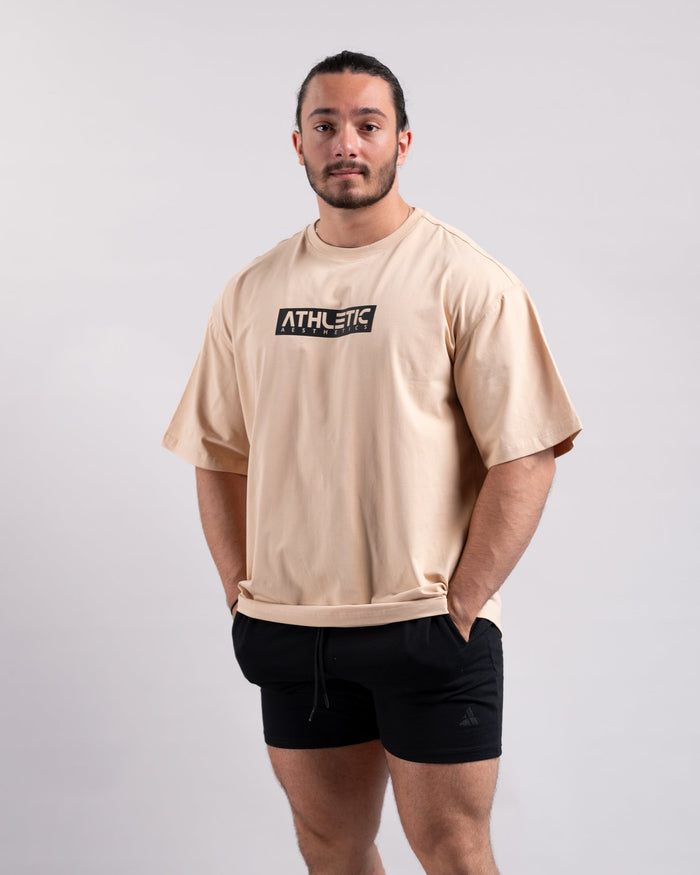 Oversize Shirt (Tan) - Athletic Aesthetics