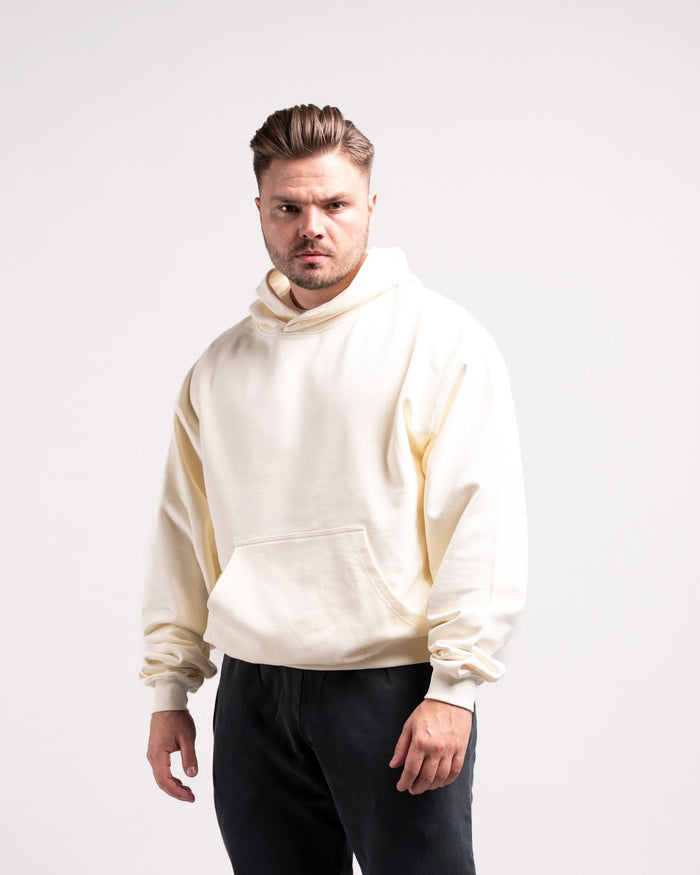 Oversized Hoodie (Cream) - HQ Basics - Athletic Aesthetics