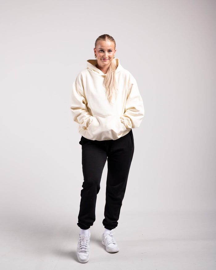 Oversized Hoodie (Cream) - HQ Basics - Athletic Aesthetics