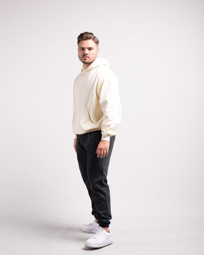Oversized Hoodie (Cream) - HQ Basics - Athletic Aesthetics
