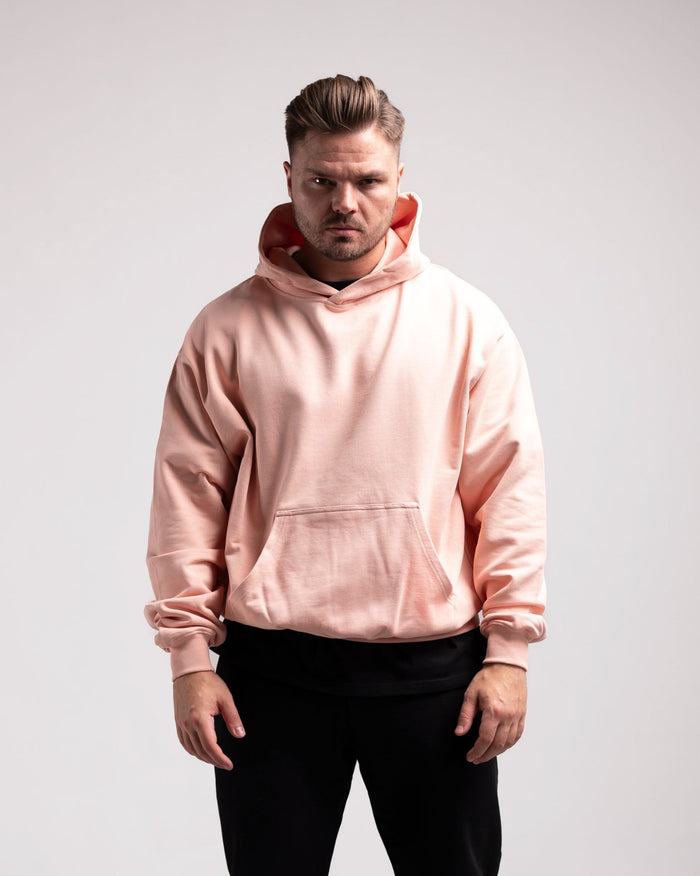 Oversized Hoodie (Creamy Pink) - HQ Basics - Athletic Aesthetics