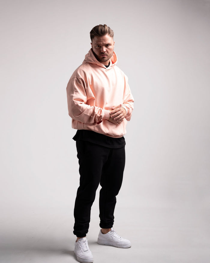 Oversized Hoodie (Creamy Pink) - HQ Basics - Athletic Aesthetics