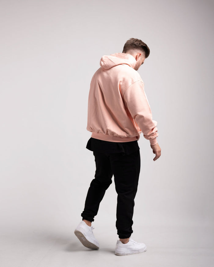Oversized Hoodie (Creamy Pink) - HQ Basics - Athletic Aesthetics