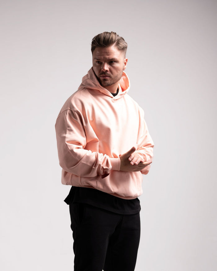 Oversized Hoodie (Creamy Pink) - HQ Basics - Athletic Aesthetics