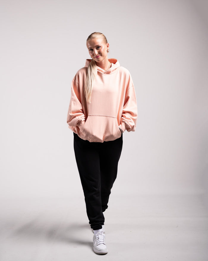 Oversized Hoodie (Creamy Pink) - HQ Basics - Athletic Aesthetics