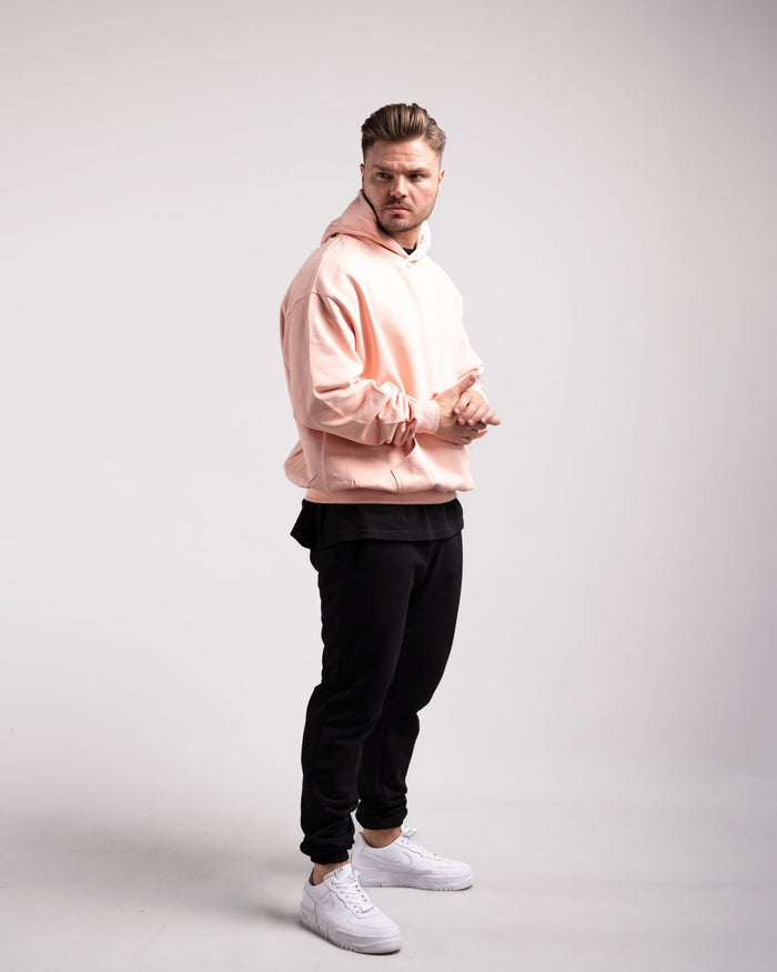 Oversized Hoodie (Creamy Pink) - HQ Basics - Athletic Aesthetics
