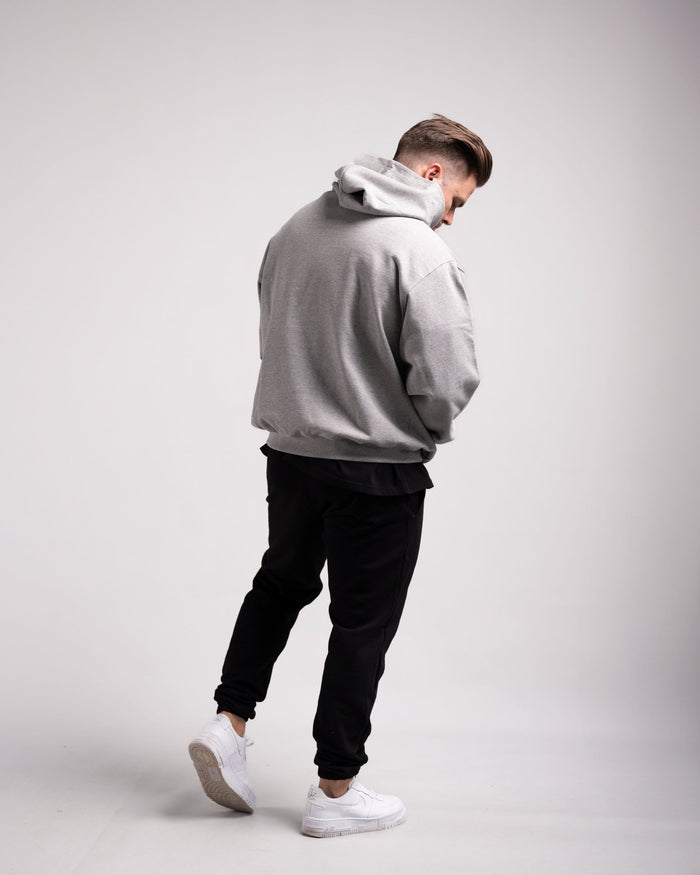 Oversized Hoodie (Grey Marl) - HQ Basics - Athletic Aesthetics