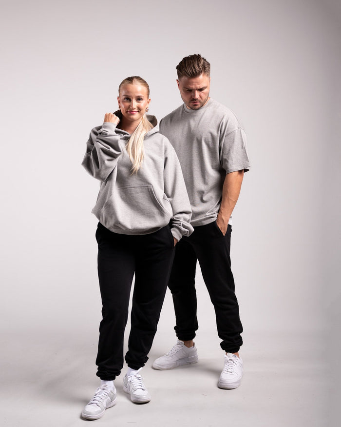 Oversized Hoodie (Grey Marl) - HQ Basics - Athletic Aesthetics