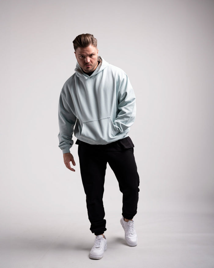 Oversized Hoodie (Mint Blue) - HQ Basics - Athletic Aesthetics