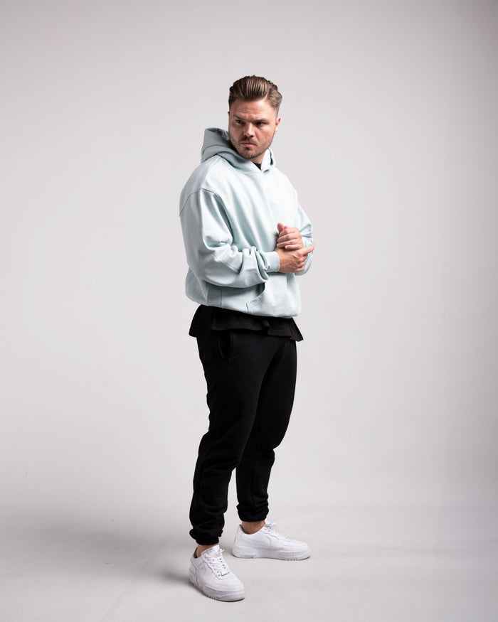 Oversized Hoodie (Mint Blue) - HQ Basics - Athletic Aesthetics