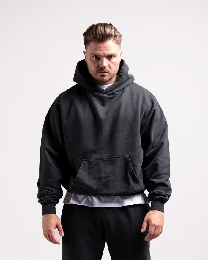 Oversized Hoodie (Vintage Black) - HQ Basics - Athletic Aesthetics
