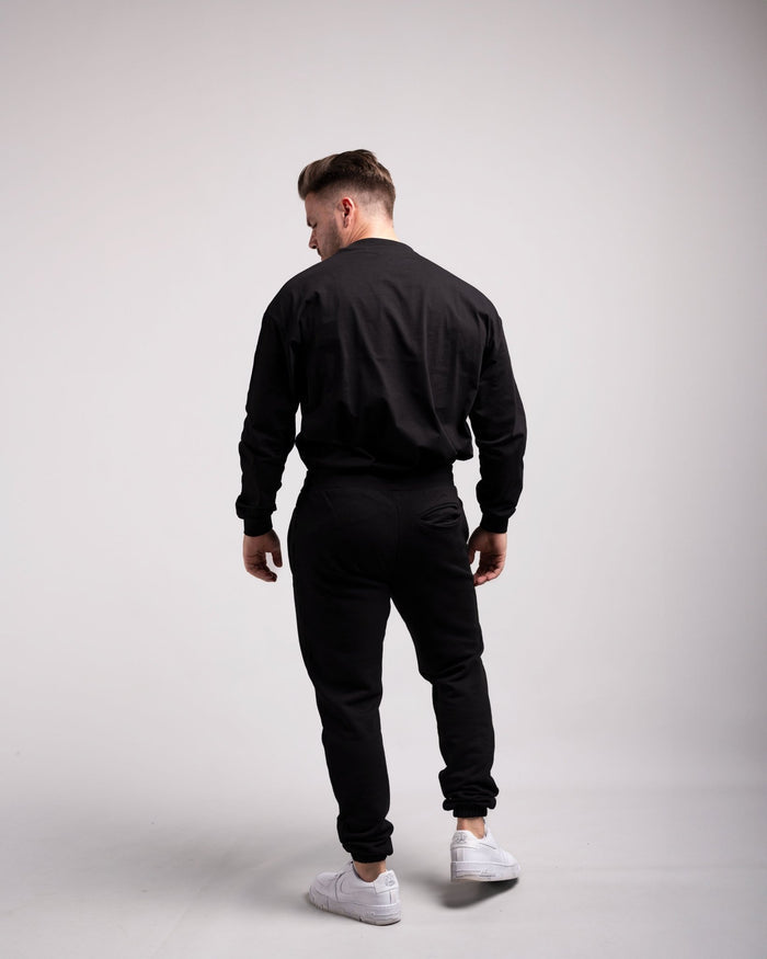 Oversized Longsleeve (Black) - HQ Basics - Athletic Aesthetics