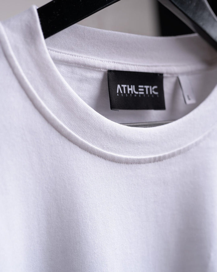 Oversized Longsleeve (White) - HQ Basics - Athletic Aesthetics
