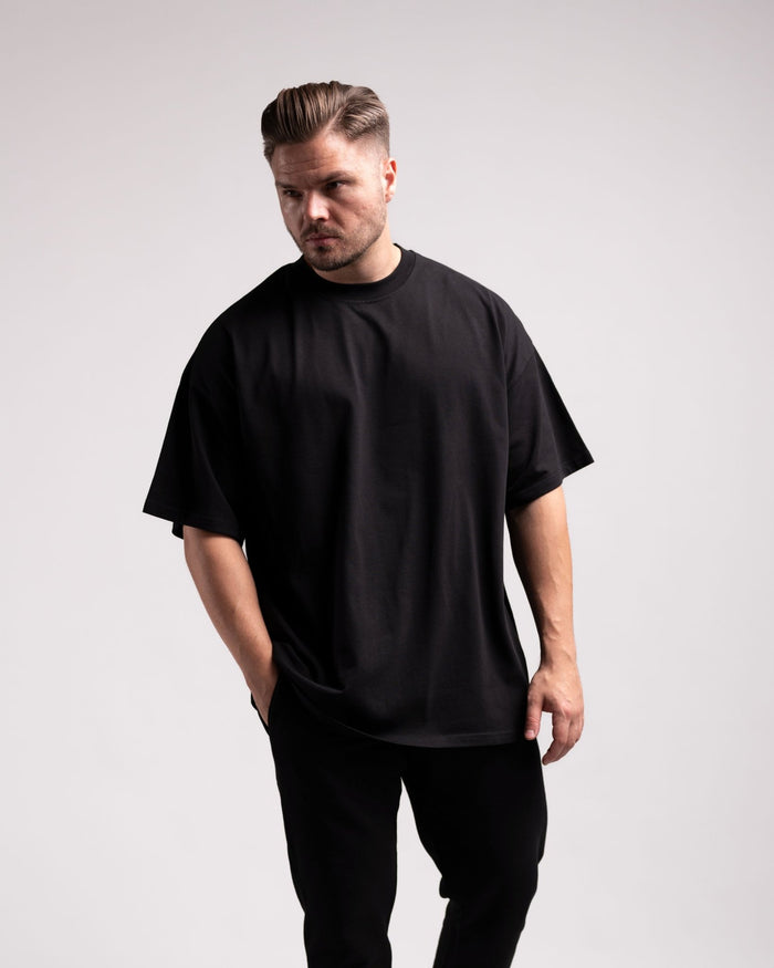 Oversized Tee (Black) - HQ Basics - Athletic Aesthetics