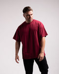Oversized Tee (Burgundy) - HQ Basics - Athletic Aesthetics