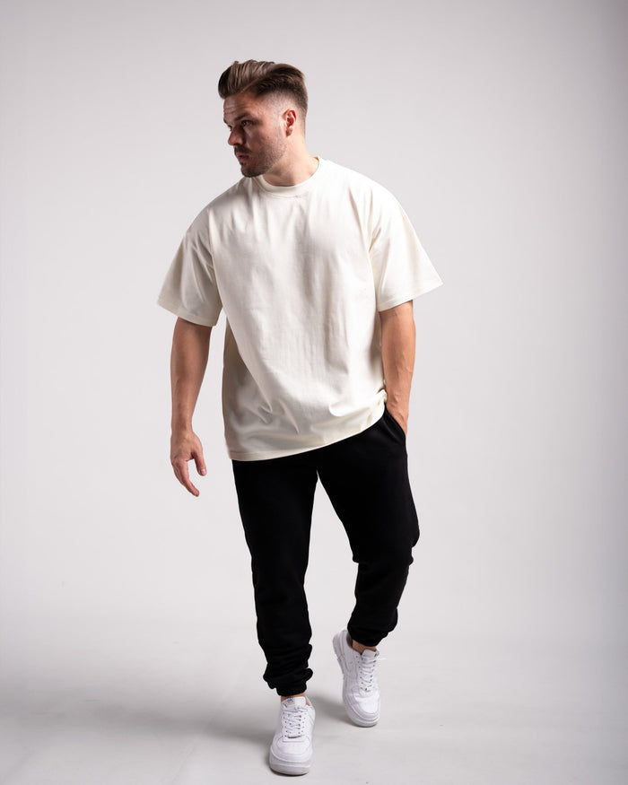 Oversized Tee (Cream) - HQ Basics - Athletic Aesthetics