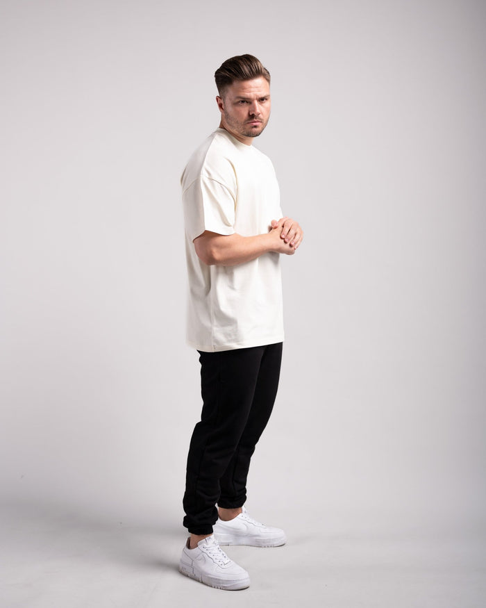 Oversized Tee (Cream) - HQ Basics - Athletic Aesthetics