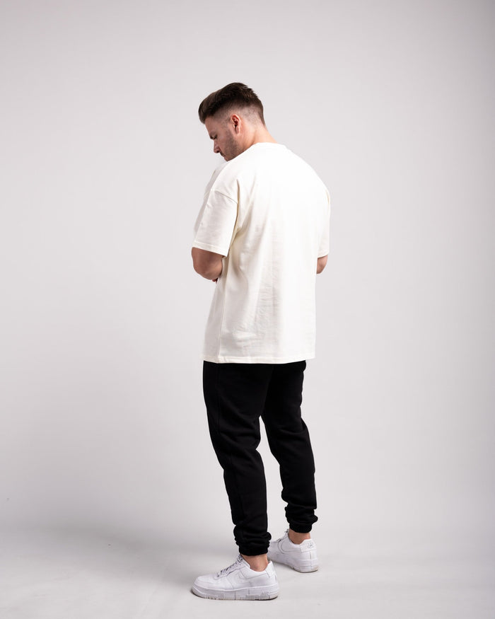 Oversized Tee (Cream) - HQ Basics - Athletic Aesthetics