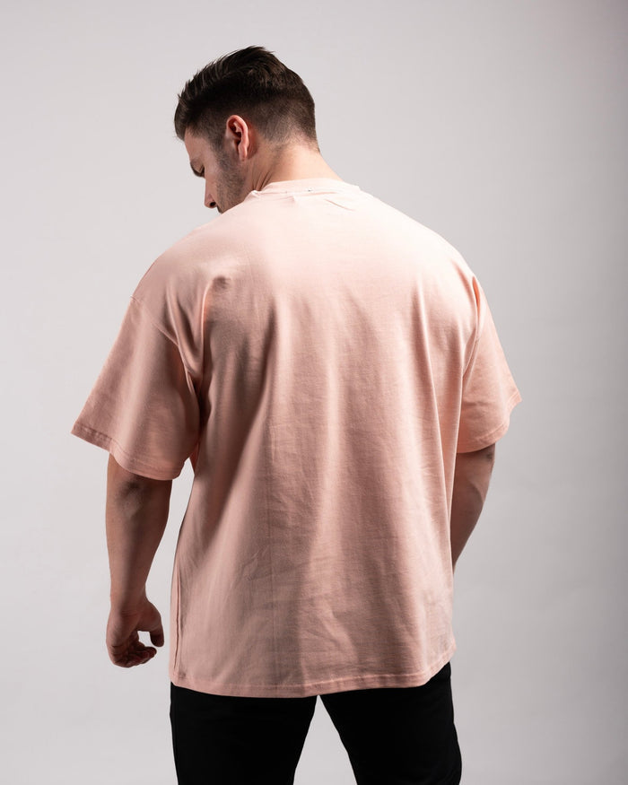 Oversized Tee (Creamy Pink) - HQ Basics - Athletic Aesthetics
