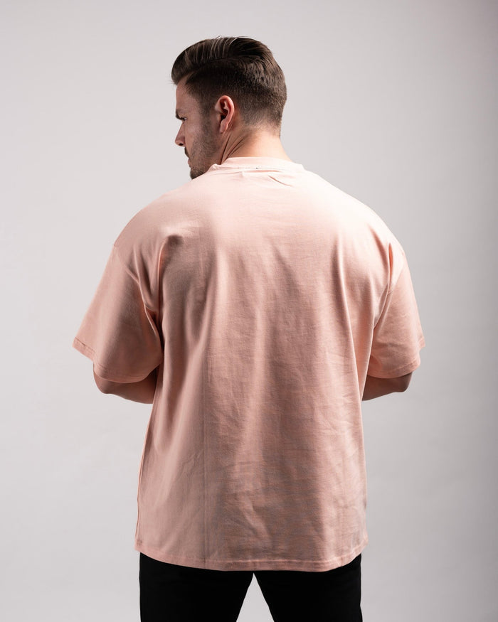 Oversized Tee (Creamy Pink) - HQ Basics - Athletic Aesthetics