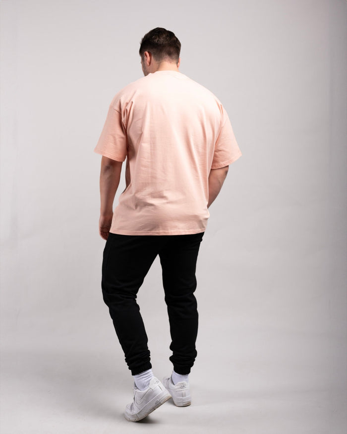 Oversized Tee (Creamy Pink) - HQ Basics - Athletic Aesthetics