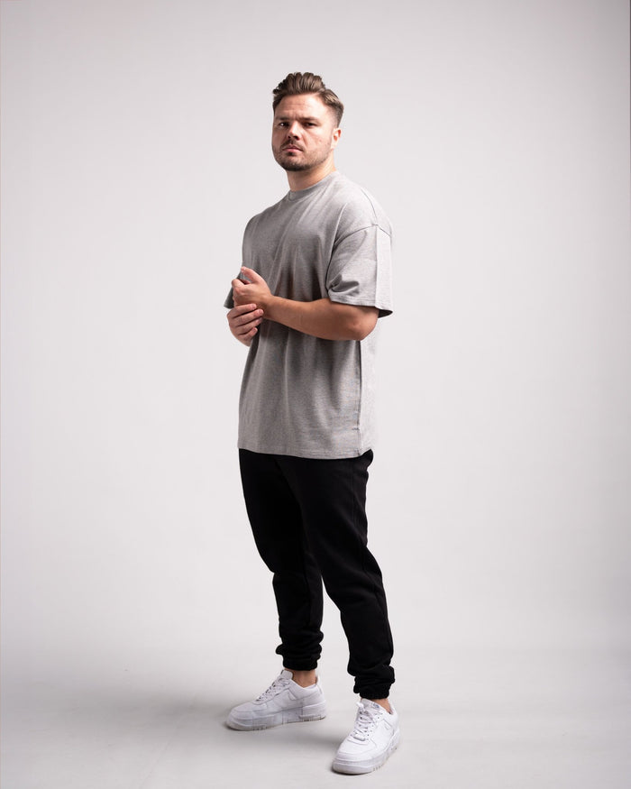 Oversized Tee (Grey Marl) - HQ Basics - Athletic Aesthetics