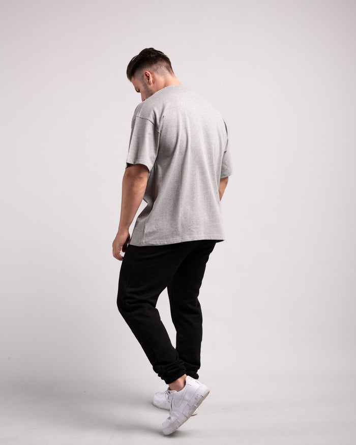 Oversized Tee (Grey Marl) - HQ Basics - Athletic Aesthetics