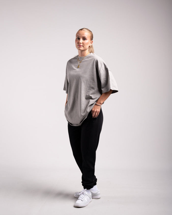 Oversized Tee (Grey Marl) - HQ Basics - Athletic Aesthetics