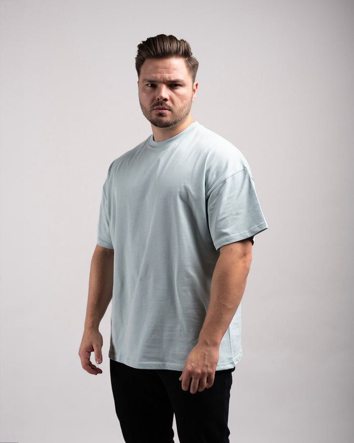 Oversized Tee (Mint Blue) - HQ Basics - Athletic Aesthetics