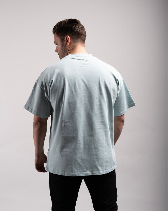Oversized Tee (Mint Blue) - HQ Basics - Athletic Aesthetics