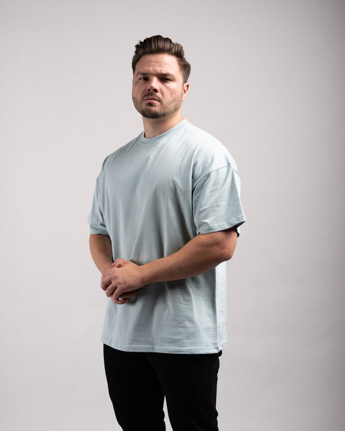Oversized Tee (Mint Blue) - HQ Basics - Athletic Aesthetics