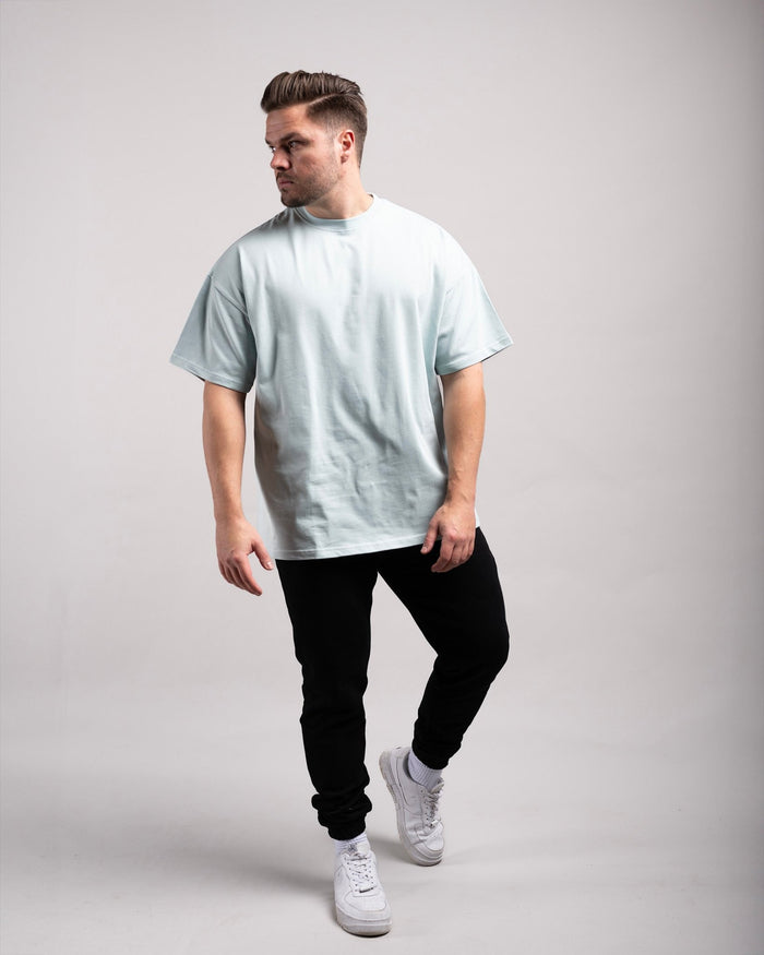 Oversized Tee (Mint Blue) - HQ Basics - Athletic Aesthetics