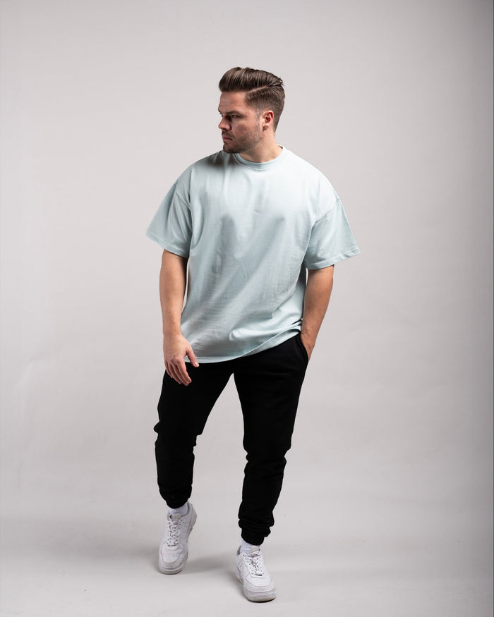 Oversized Tee (Mint Blue) - HQ Basics - Athletic Aesthetics