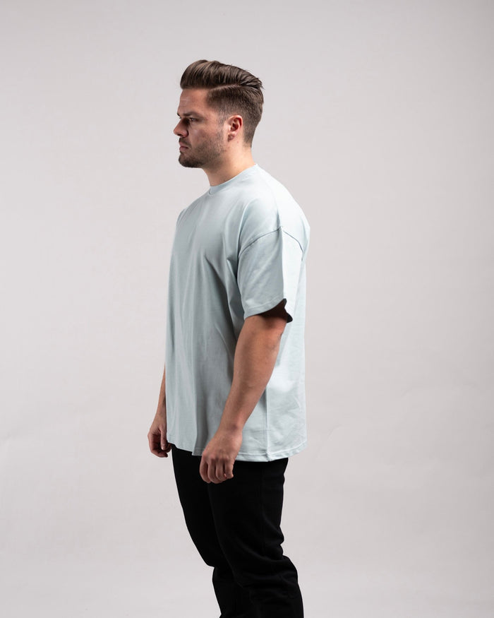 Oversized Tee (Mint Blue) - HQ Basics - Athletic Aesthetics
