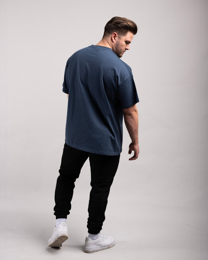 Oversized Tee (Navy Blue) - HQ Basics - Athletic Aesthetics