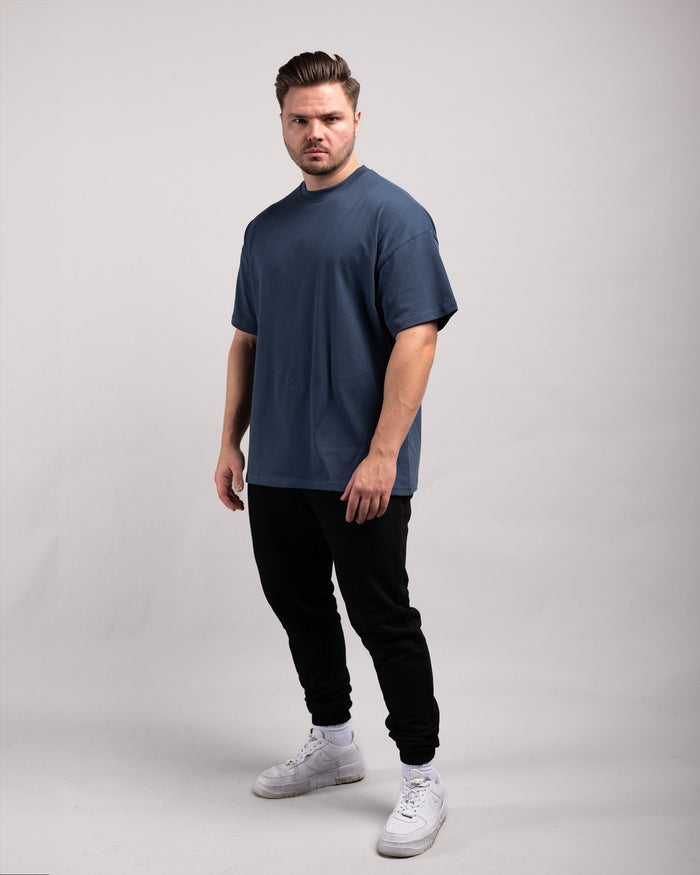Oversized Tee (Navy Blue) - HQ Basics - Athletic Aesthetics