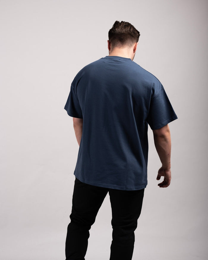 Oversized Tee (Navy Blue) - HQ Basics - Athletic Aesthetics