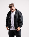 Oversized Zipped Hoodie (Vintage Black) - HQ Basics - Athletic Aesthetics