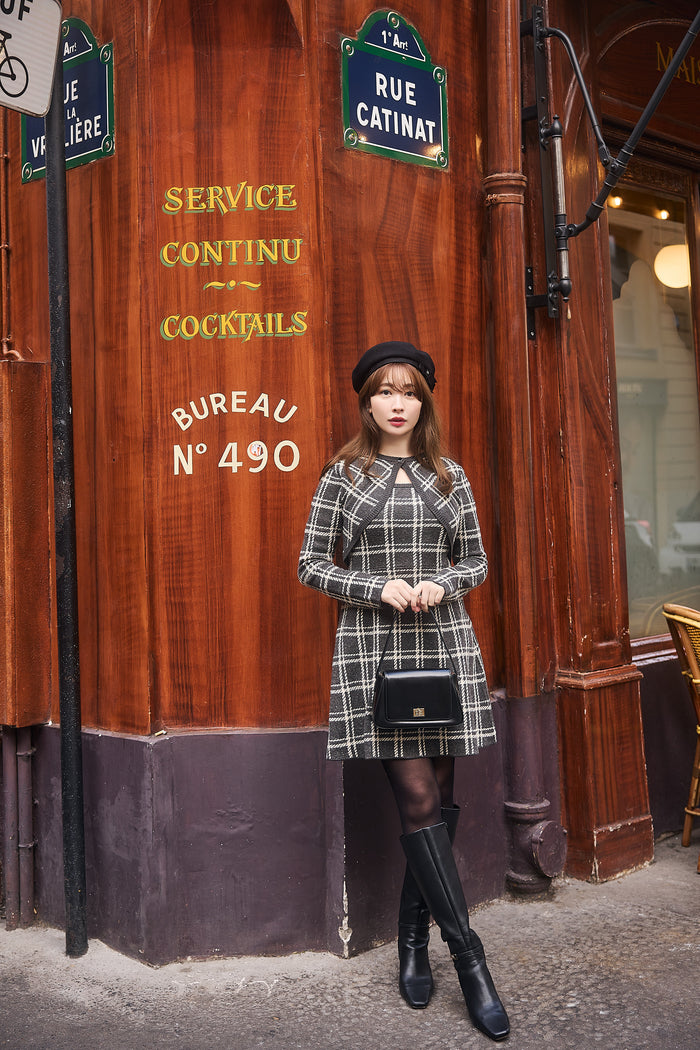 Pantheon Checked Knit Dress