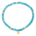 Paraiba Opal Stretch Bead Bracelet