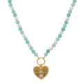Pearl Aqua Connector Chain Necklace