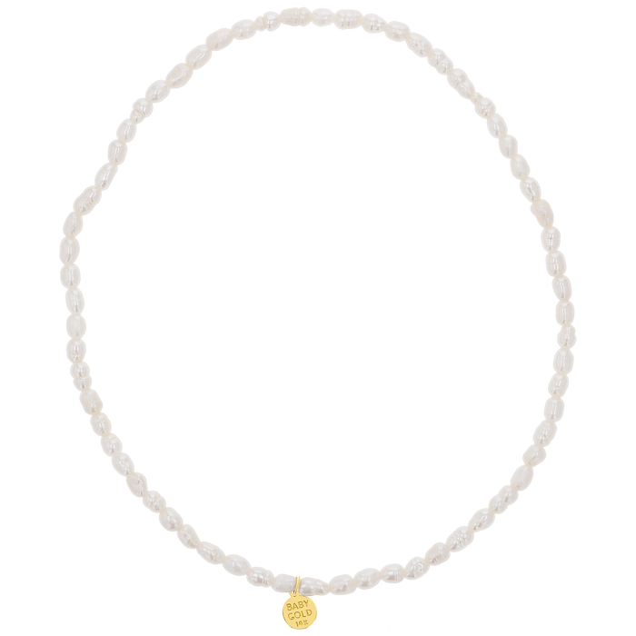 Pearl Stretch Bead Anklet