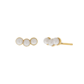 Pearl Trio Stud Earrings